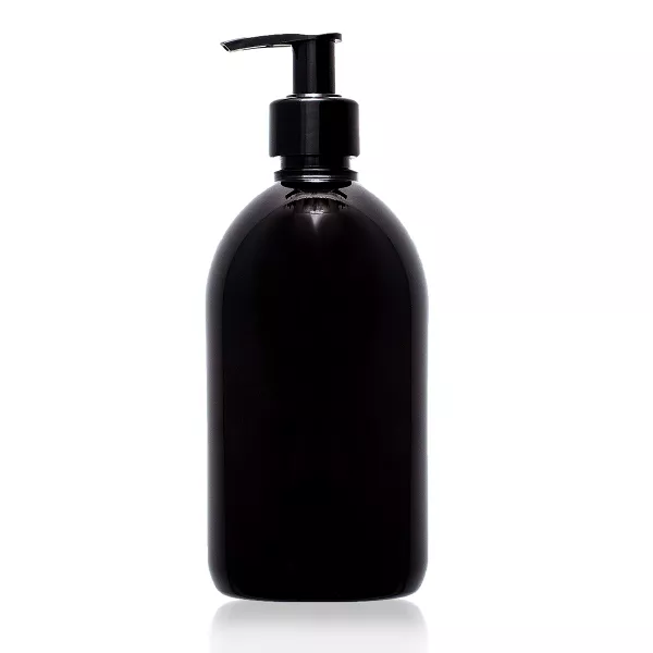 Butelka PET 500 ml brązowa z pompką