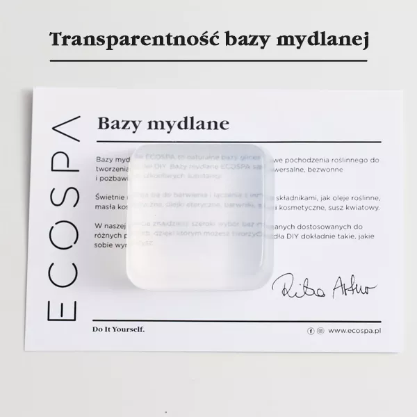 Baza mydlana glicerynowa przezroczysta Premium