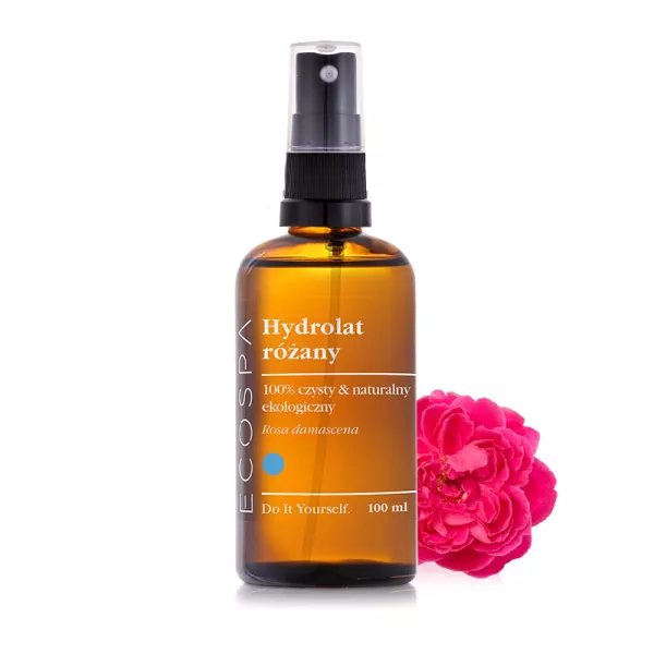 Hydrolat różany (rosa damascena) ekologiczny 100% czysty