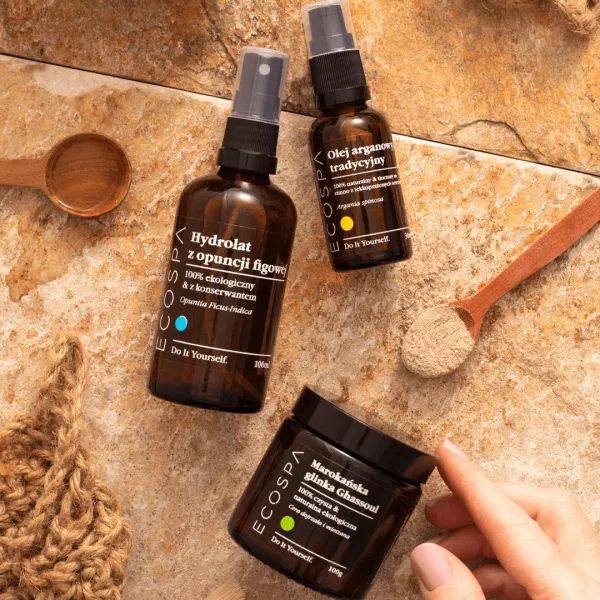 Zestaw PREZENTOWY Opuncja, Argan i Ghassoul