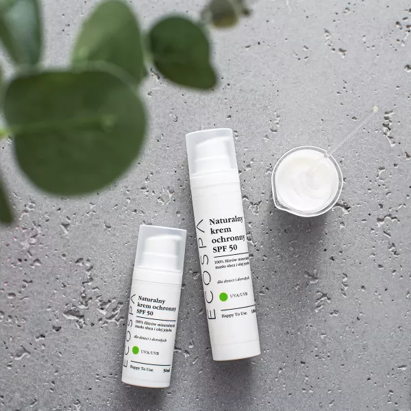 Naturalny krem z filtrem SPF 50, 50 ml