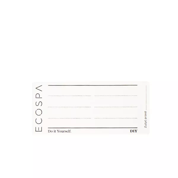 Etykieta na kosmetyki DIY - 45 x 100 mm