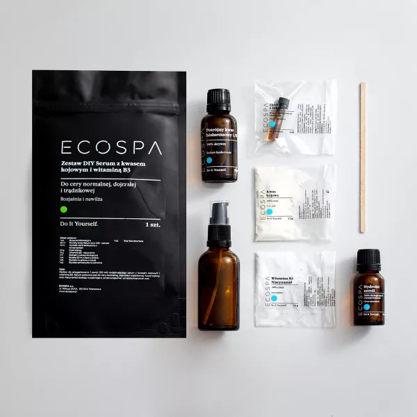 Zestaw DIY Rozjaśniające serum z kwasem kojowym i witaminą B3