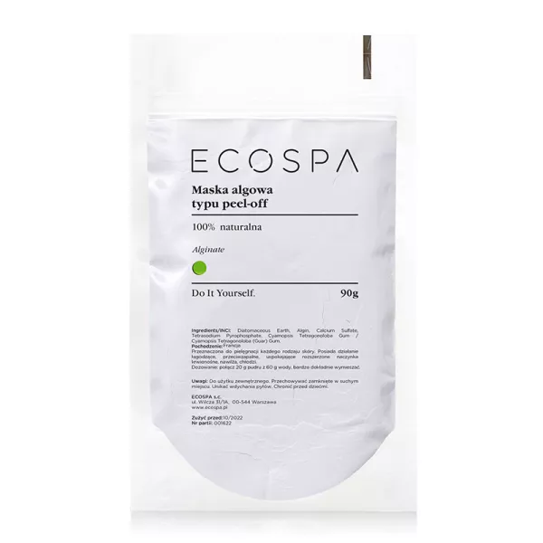 Maska algowa typu peel-off