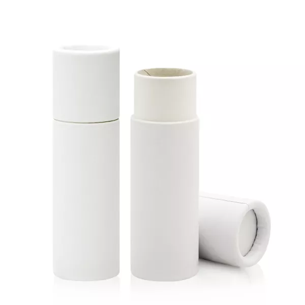 Papierowe opakowanie do pomadek, białe 11 ml