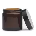 Słoik szklany brązowy 60 ml z czarną zakrętką