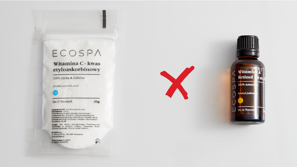 witamina c i retinol to złe połączenie w kosmetykach